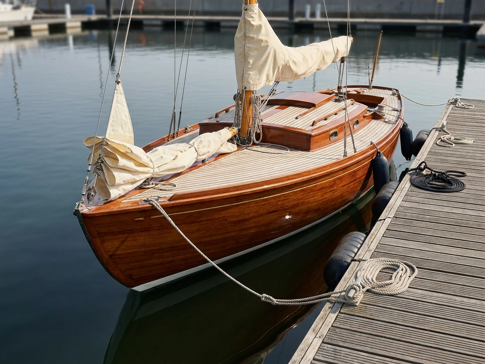 AI Boat Generator example showing sunset travel scene with controlled lighting and clear composition