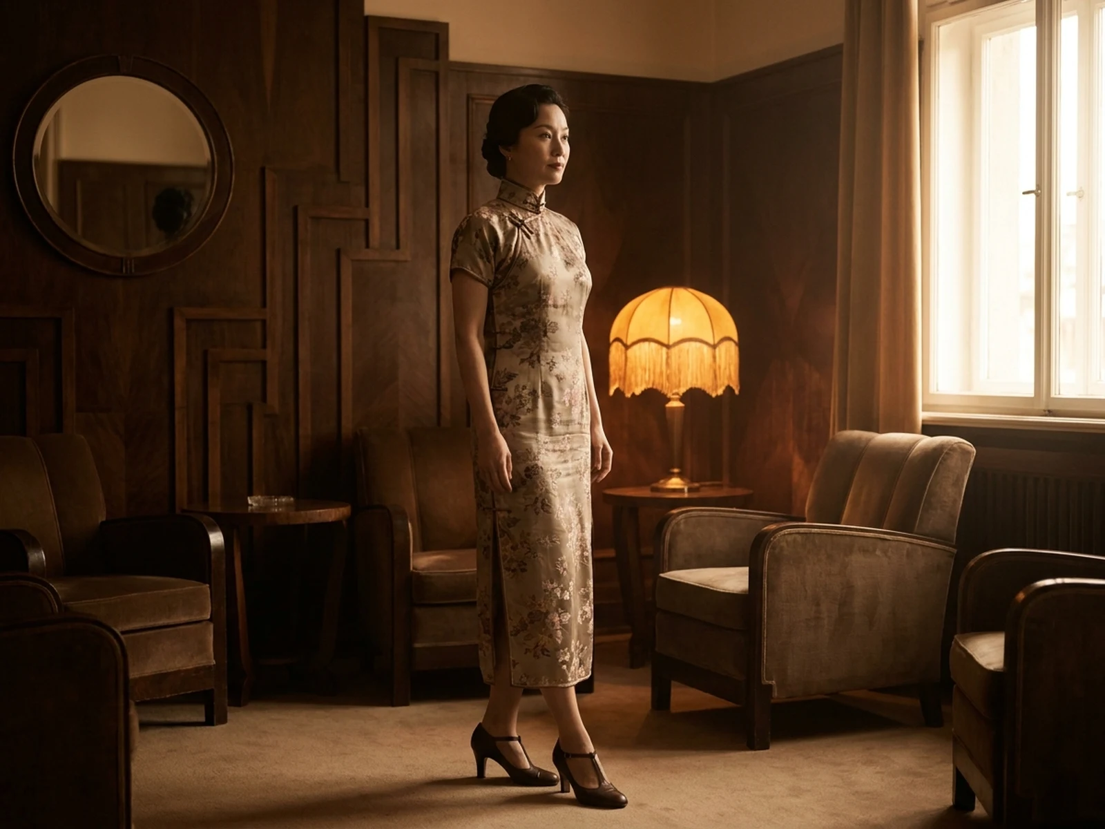 Original 1930s Shanghai inspired qipao editorial concept