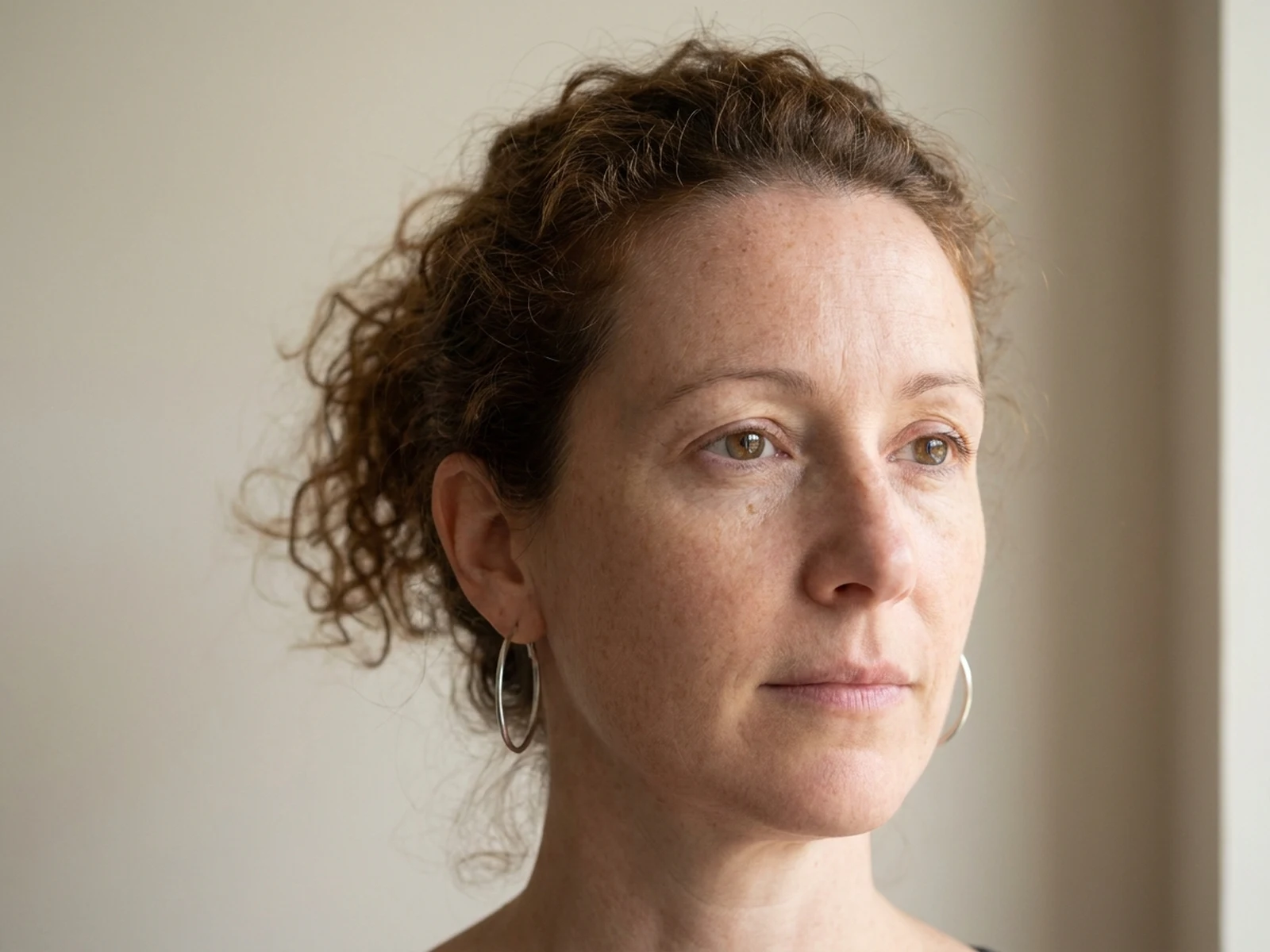 Natural side-angle eye correction in an authorized portrait