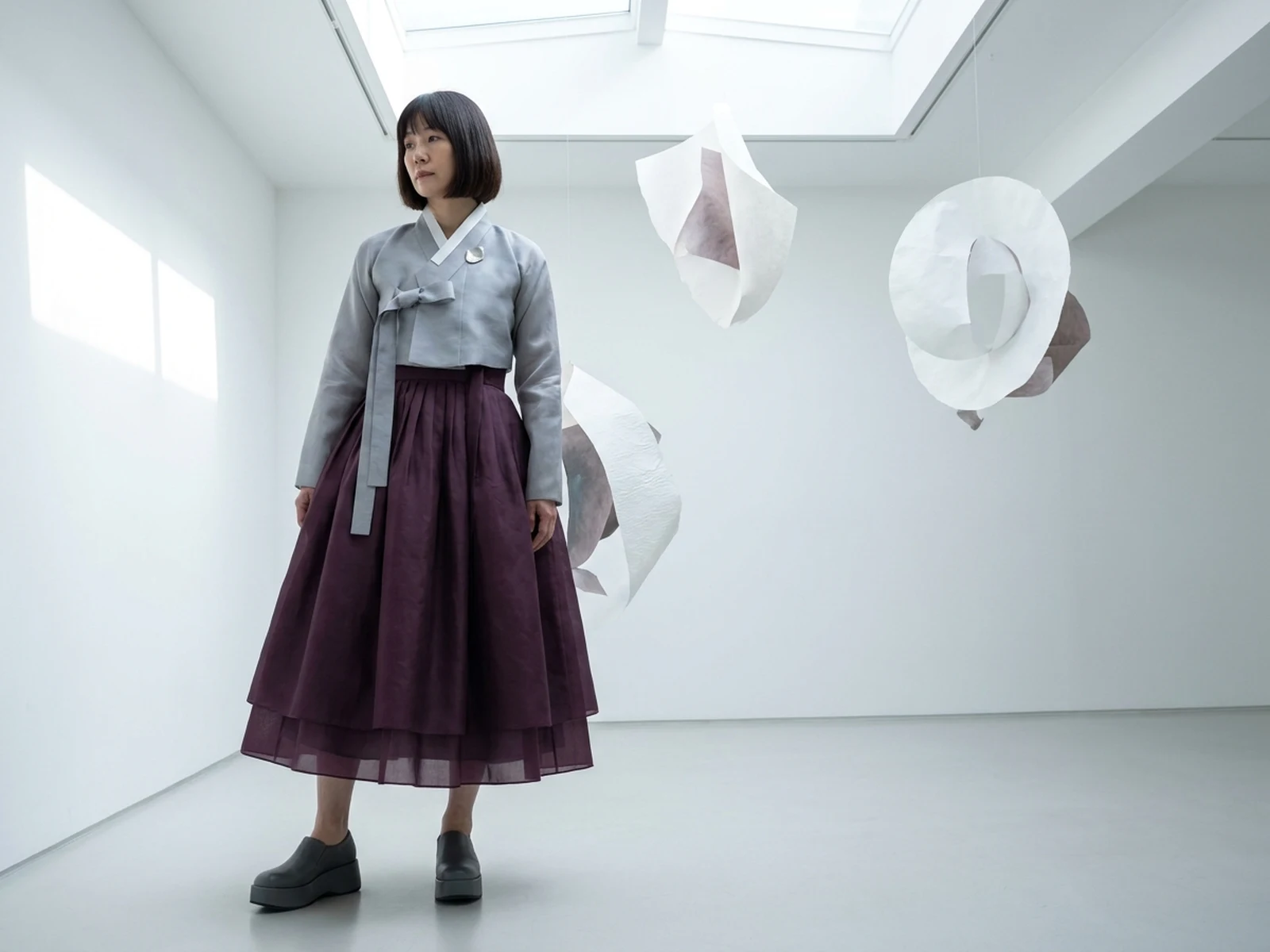 Original contemporary Hanbok-inspired gallery editorial