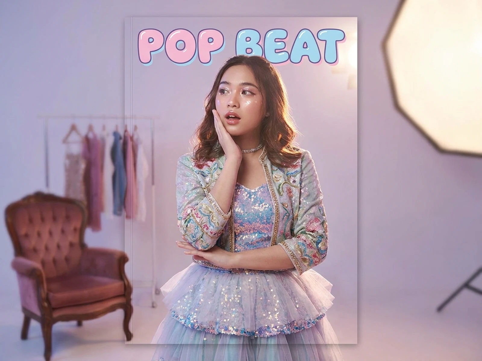 AI K Pop Idol Generator example showing stage profile portrait with controlled lighting and clear composition