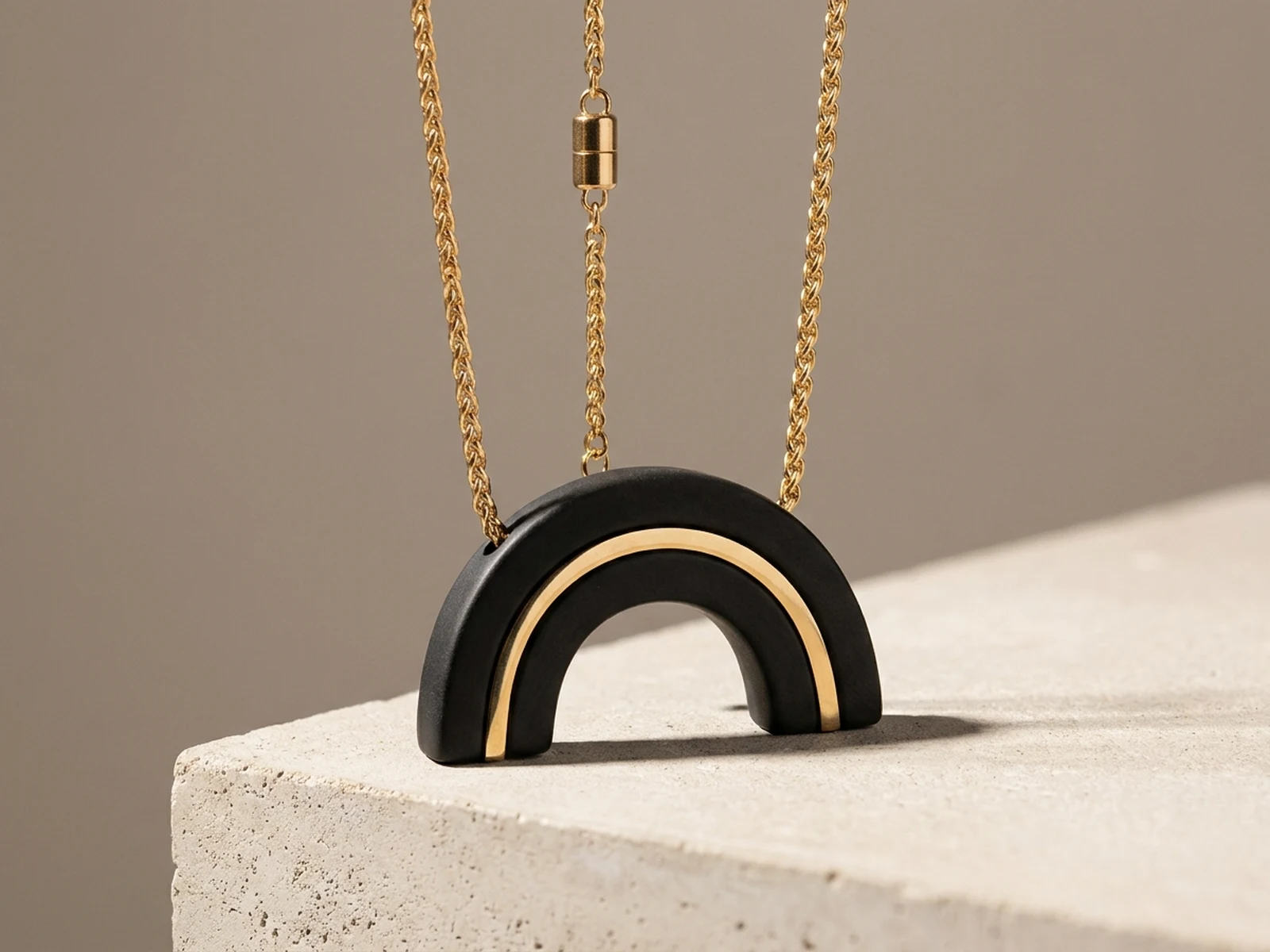 Original architectural pendant necklace catalog concept