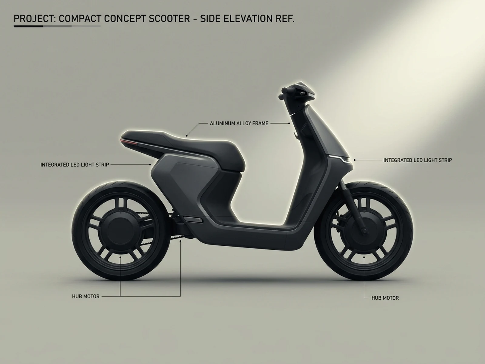 AI Side View Generator example showing vehicle side profile with controlled lighting and clear composition
