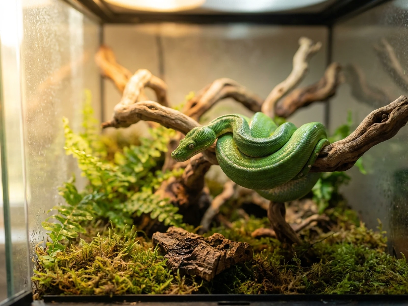 AI Snake Generator example showing educational poster view with controlled lighting and clear composition