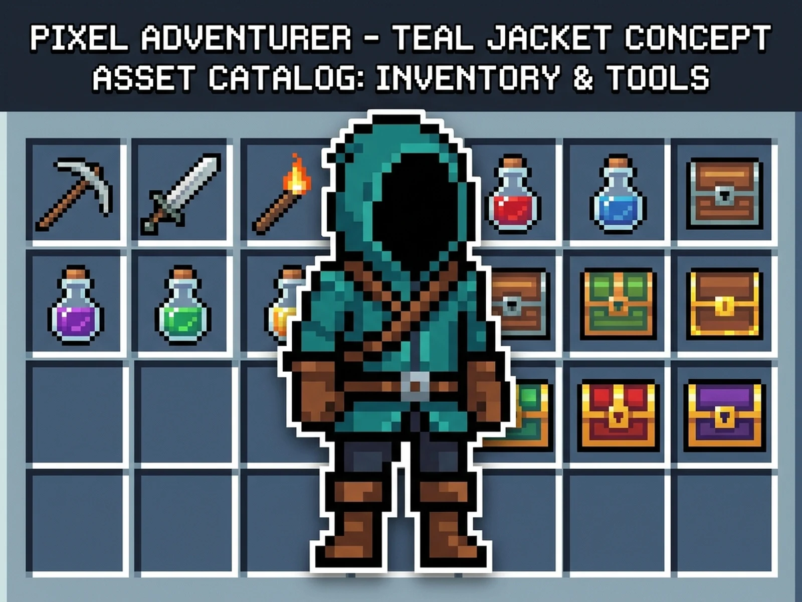 Minecraft Skin Generator example showing character sheet layout with controlled lighting and clear composition